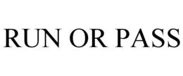 RUN OR PASS trademark