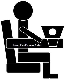HANDS FREE POPCORN BUCKET trademark
