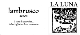 LA LUNA LAMBRUSCO SECCO IL VINO DI UNA VOLTA... IMBOTTIGLIATO A LUNA CRESCENTE. trademark