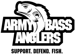 ARMY BASS ANGLERS SUPPORT. DEFEND. FISH. SUPPORT trademark