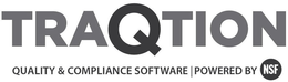 TRAQTION QUALITY & COMPLIANCE SOFTWARE POWERED BY NSF trademark