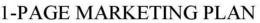 1-PAGE MARKETING PLAN trademark