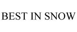 BEST IN SNOW trademark