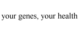 YOUR GENES, YOUR HEALTH trademark