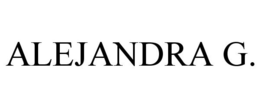 ALEJANDRA G. trademark