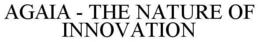 AGAIA - THE NATURE OF INNOVATION trademark