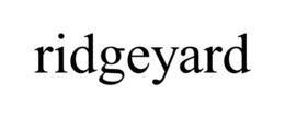 RIDGEYARD trademark