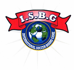 I.S.B.G. INTERNATIONAL SOCCER BOARD GAME trademark