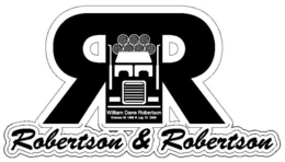 RR ROBERTSON & ROBERTSON WILLIAM DANE ROBERTSON OCTOBER 05 1989 JULY 19 2009 trademark