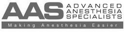 AAS ADVANCED ANESTHESIA SPECIALISTS MAKING ANESTHESIA EASIER trademark