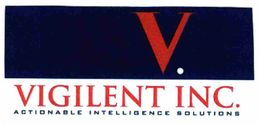 V VIGILENT INC. ACTIONABLE INTELLIGENCESOLUTIONS trademark