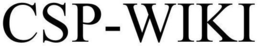 CSP-WIKI trademark