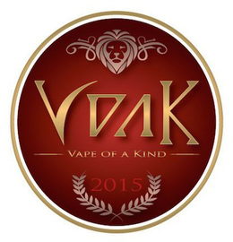 VOAK, VAPE OF A KIND, 2015 trademark