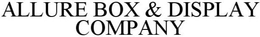 ALLURE BOX & DISPLAY COMPANY trademark