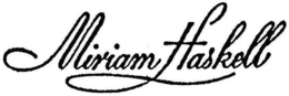 MIRIAM HASKELL trademark