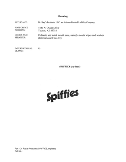 SPIFFIES trademark