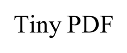 TINY PDF trademark