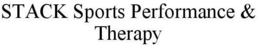 STACK SPORTS PERFORMANCE & THERAPY trademark