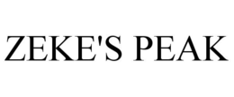 ZEKE'S PEAK trademark