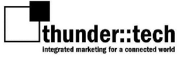 THUNDER TECH INTEGRATED MARKETING FOR A CONNECTED WORLD trademark