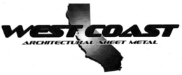 WEST COAST ARCHITECTURAL SHEET METAL trademark