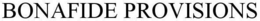 BONAFIDE PROVISIONS trademark