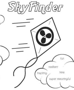 SKYFINDER FUN RESILIENT INSPIRING NEW SUPER MEANINGFUL trademark