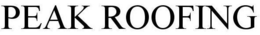 PEAK ROOFING trademark