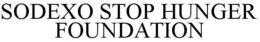 SODEXO STOP HUNGER FOUNDATION trademark