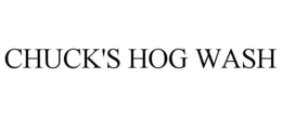 CHUCK'S HOG WASH trademark