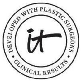 DEVELOPED WITH PLASTIC SURGEONS. CLINICAL RESULTS. IT trademark