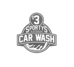 $3 SPORTYS EXPRESS CAR WASH trademark