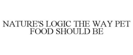 NATURE'S LOGIC THE WAY PET FOOD SHOULD BE trademark