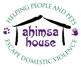 AHIMSA HOUSE HELPING PEOPLE AND PETS ESCAPE DOMESTIC VIOLENCE trademark