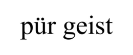 PÜR GEIST trademark
