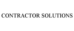 CONTRACTOR SOLUTIONS trademark