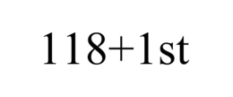 118+1ST trademark