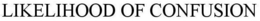 LIKELIHOOD OF CONFUSION trademark
