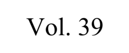 VOL. 39 trademark
