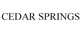 CEDAR SPRINGS trademark