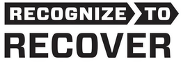 RECOGNIZE TO RECOVER trademark
