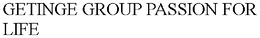 GETINGE GROUP PASSION FOR LIFE trademark