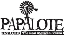PAPALOTE SNACKS THE REAL MEXICAN BOTANA trademark