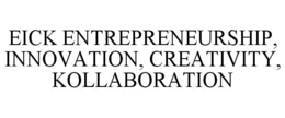 EICK ENTREPRENEURSHIP, INNOVATION, CREATIVITY, KOLLABORATION trademark