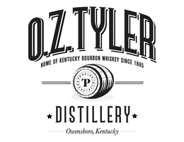 O.Z. TYLER DISTILLERY HOME OF KENTUCKY BOURBON WHISKEY SINCE 1885 TERREPURE SPIRITS  TP  OWENSBORO, KENTUCKY trademark