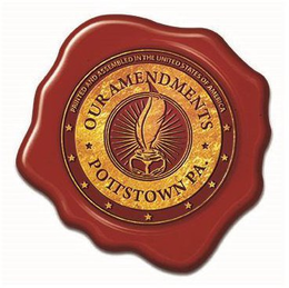 OUR AMENDMENTS POTTSTOWN PA. PRINTED AND ASSEMBLED IN THE UNITED STATES OF AMERICA trademark