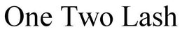 ONE TWO LASH trademark