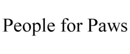 PEOPLE FOR PAWS trademark