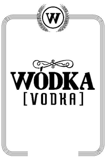 W WODKA VODKA trademark