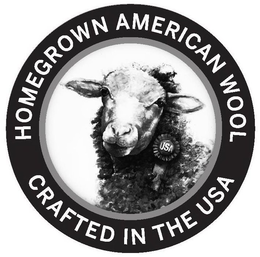 HOMEGROWN AMERICAN WOOL CRAFTED IN THE USA trademark